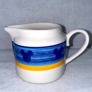 Vintage Disney Mickey Mouse Through The Years Stoneware Ceramic Creamer